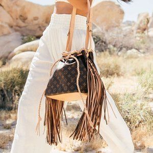 Champagne- Louis Vuitton with Fringe Petit Noe